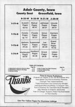 Table of Contents, Adair County 1990 Published by Farm and Home Publishers, LTD